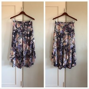 🤍 nwt | Auguste | tiered floral midi skirt
